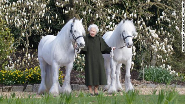 The Queen at a reception in Windsor in 2021. 