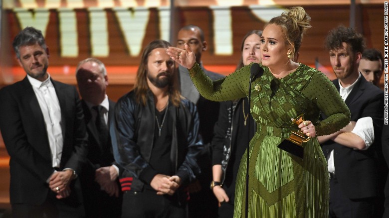 Adele at the Grammys