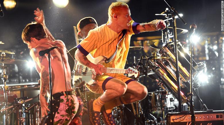 Anthony Kiedis and Flea of Red Hot Chili Peppers