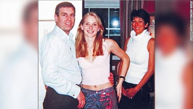 This photograph of Andrew, Giuffre and Epstein’s former girlfriend Ghislaine Maxwell was included in the 15-page legal complaint filed in New York this week. 