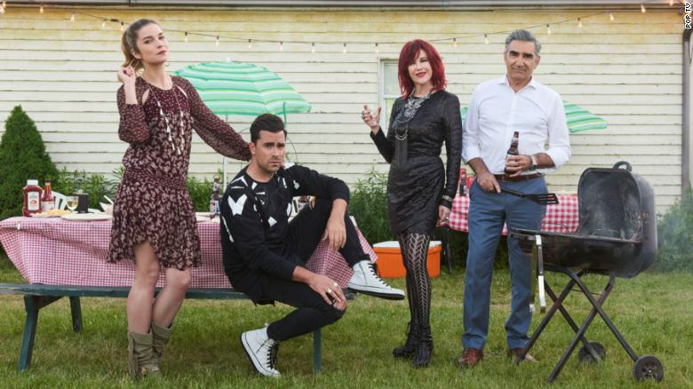 Annie Murphy, Dan Levy, Catherine O'Hara and Eugene Levy