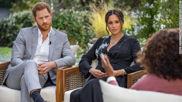 Harry and Meghan sit down with Oprah Winfrey.