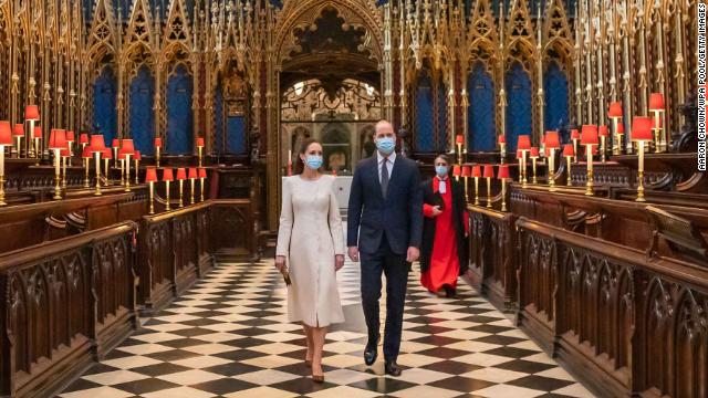 William and Kate at Westminster Abbey on Tuesday.