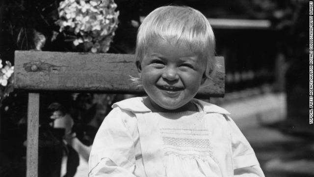 Prince Philip of Greece, later Duke of Edinburgh, as a toddler, July 1922.