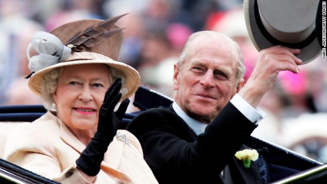 The Queen and her husband, Prince Philip in 2005 in York, England.