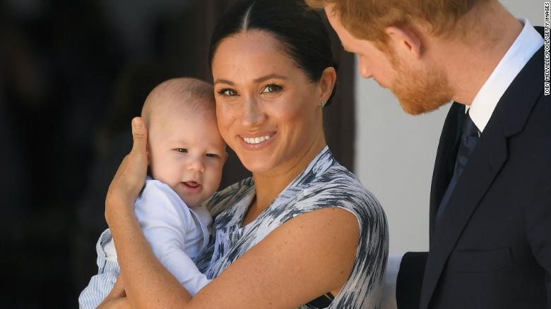 Prince Harry and his wife Meghan, the Duchess of Sussex, visit South Africa with their son, Archie, in 2019. Archie is seventh in line to the throne, just behind his father. 