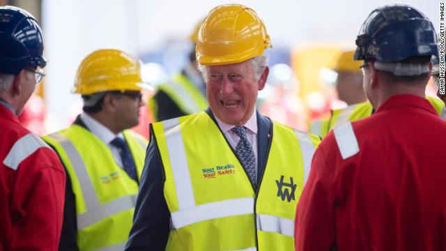 Charles, Prince of Wales visits the Harland & Wolff shipyard on May 18, 2021 in Belfast, Northern Ireland. 