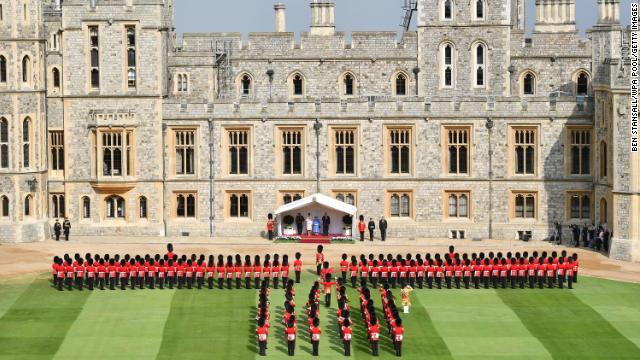 Queen welcomes Trump to Windsor in 2018.