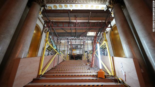 The Grand Staircase is almost unrecognizable. 