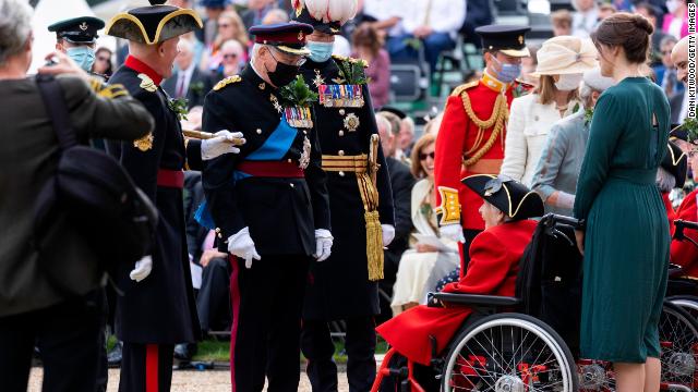 Prince Richard, Duke of Gloucester, attends the Founder's Day Parade at Royal Hospital Chelsea on Thursday in London. 