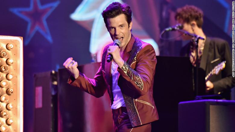 Brandon Flowers of The Killers performs