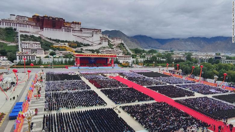 China on Thursday celebrated 70 years since the People's Liberation Army took control of Tibet