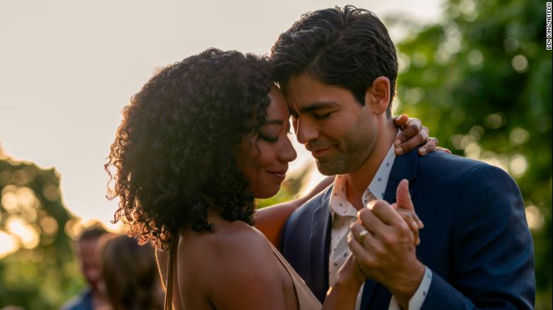 Betty Gabriel and Adrian Grenier