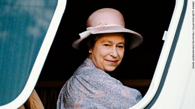 Queen Elizabeth II on a royal tour in Mexico in 1983. 