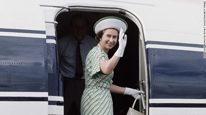 File photograph of the Queen traveling. 