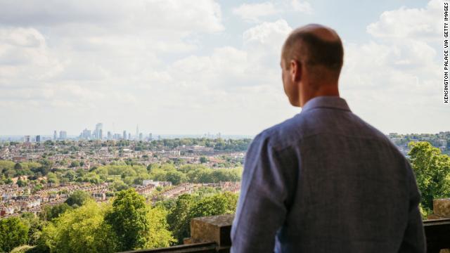 In this undated handout photo provided by Kensington Palace,  Prince William looks out across London from Alexandra Palace, where the inaugural Earthshot Prize Awards ceremony will be held on October 17.