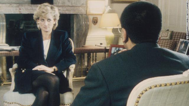 Princess Diana with Martin Bashir in 1995. 