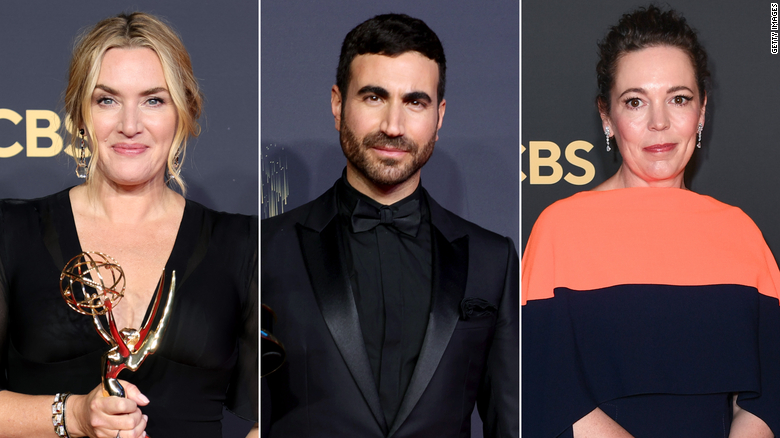 Kate Winslet, Brett Goldstein and Olivia Colman