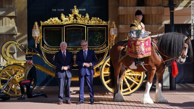 Simon Brooks-Ward, producer and director, (right) and Mike Rake, Chairman of the Advisory Committee.and United States President Joe Biden