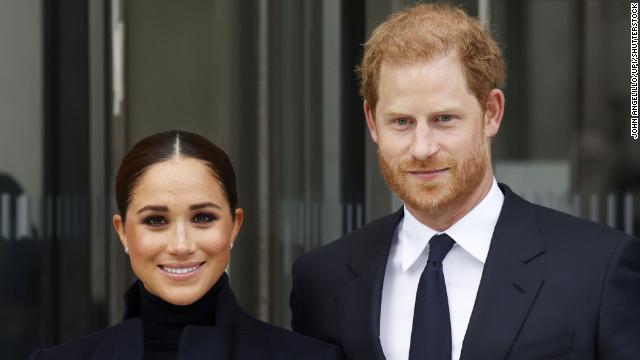 Prince Harry and Meghan in New York City on September 23, 2021.