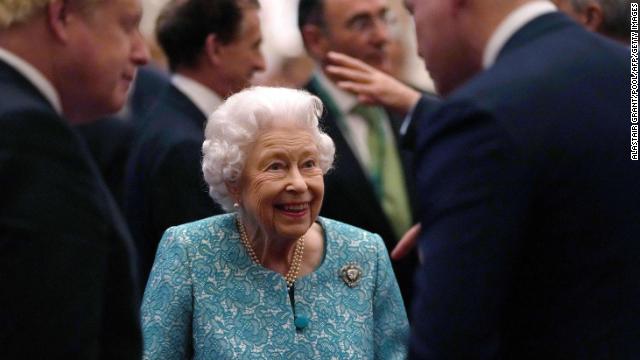 Queen Elizabeth II hosted a reception for business leaders at Buckingham Palace this week.