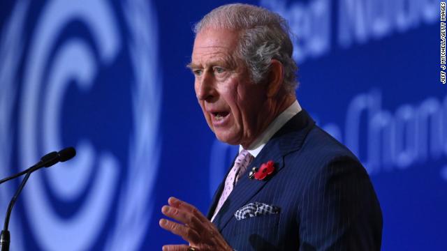 Prince Charles speaks during the opening ceremony of the UN Climate Change Conference COP26 on November 1 in Glasgow, United Kingdom. 