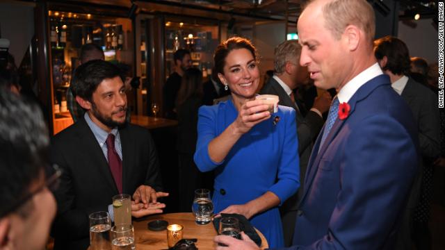 Later, William took a pass when his wife offered up a tub of dead larvae, used as livestock feed, while the pair chatted at a reception that brought together Earthshot Prize winners and finalists and members of Prince Charles’ Sustainable Markets Initiative (SMI).