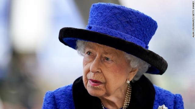 Queen Elizabeth at Ascot Racecourse on October 16.