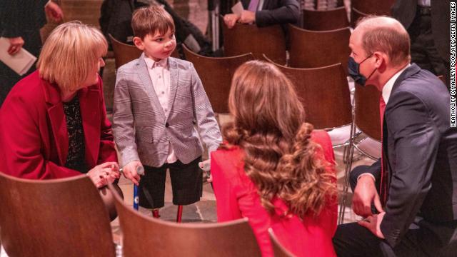 The couple chat with Tony Hudgell, a double amputee who raised more than £1.5 million (nearly $2 million) for charity Evelina after being inspired by UK fundraising hero Captain Tom Moore. 