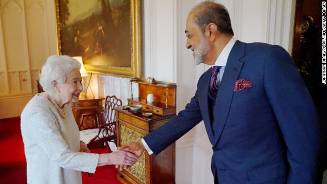 The monarch greeted the Sultan of Oman on December 15. 