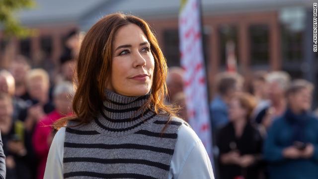 Crown Princess Mary seen on September 25, 2021 in Jelling, Denmark. 