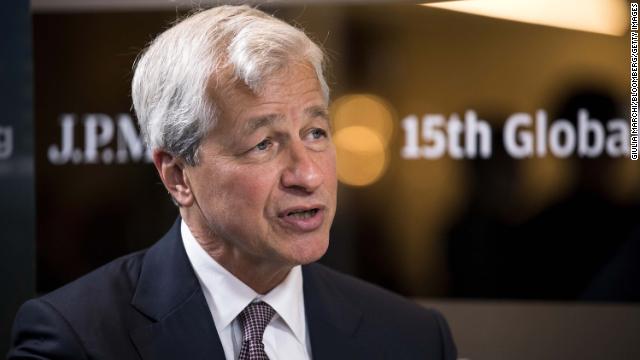 Jamie Dimon, chief executive officer of JPMorgan Chase & Co., speaking during an interview at the JP Morgan Global China Summit in Beijing on May 8, 2019.