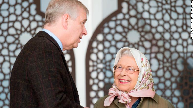 The Queen and her son chat at the Windsor Horse Show in 2017.