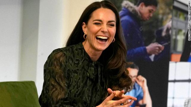 The Duchess of Cambridge helps mental health text service Shout celebrate a milestone moment. 