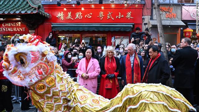 Charles and Camilla visit Chinatown in London ahead of the Lunar New Year.