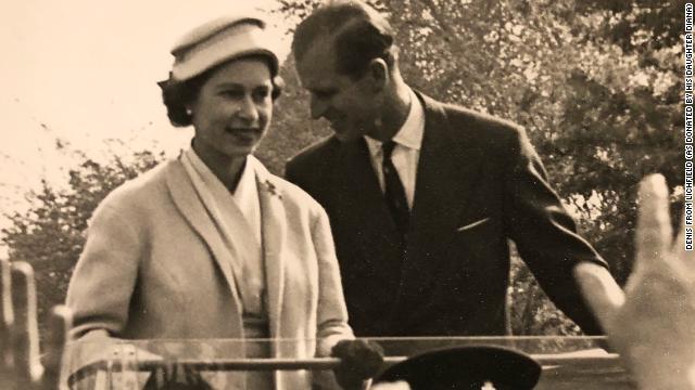 The Queen and the Duke of Edinburgh, Stourbridge, April 1957