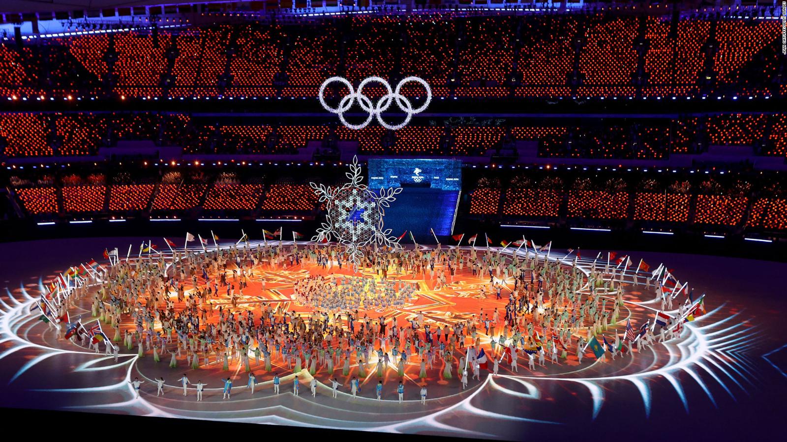 The Closing Ceremony at the Beijing Winter Olympics, held at the Beijing National Stadium, on February 20.