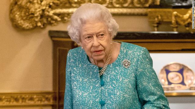 The Queen at a reception in Windsor in 2021. 