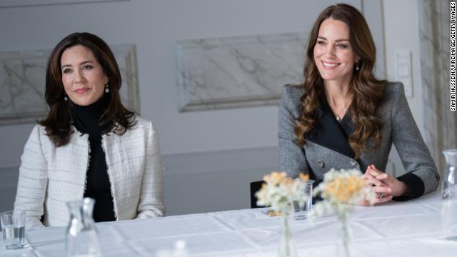 The Duchess of Cambridge and Crown Princess of Denmark on Wednesday.