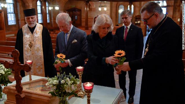 Charles and Camilla wanted to show their support for the Ukrainian community here in London. 