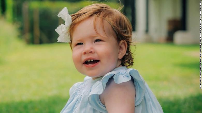 The Sussexes released a photograph of daughter Lilibet celebrating her first birthday at Frogmore Cottage in Windsor last month. 