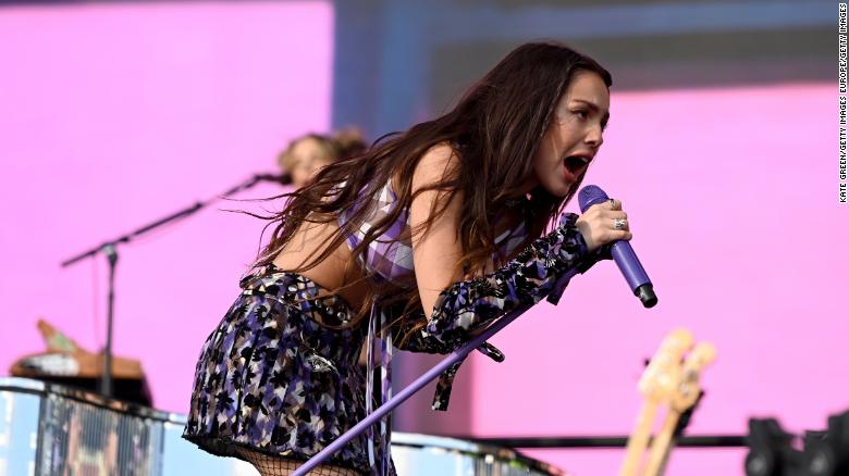 Olivia Rodrigo performs during Glastonbury Festival on June 25.