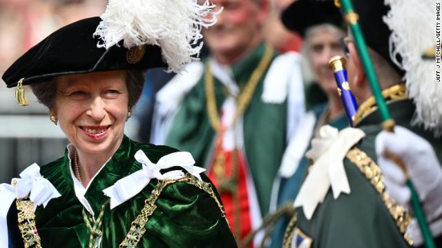 Princess Anne attended the Thistle Service at St. Giles' Cathedral on Thursday. 