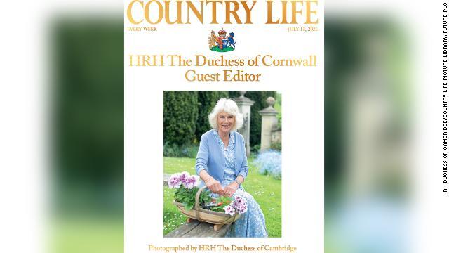 The Duchess of Cornwall on the cover of her special edition of Country Life Magazine. 