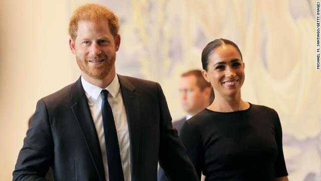 Prince Harry, Duke of Sussex and Meghan, Duchess of Sussex at the United Nations Headquarters on July 18 in New York City.