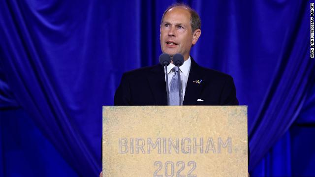 Prince Edward closes the Birmingham 2022 Commonwealth Games on August 8.