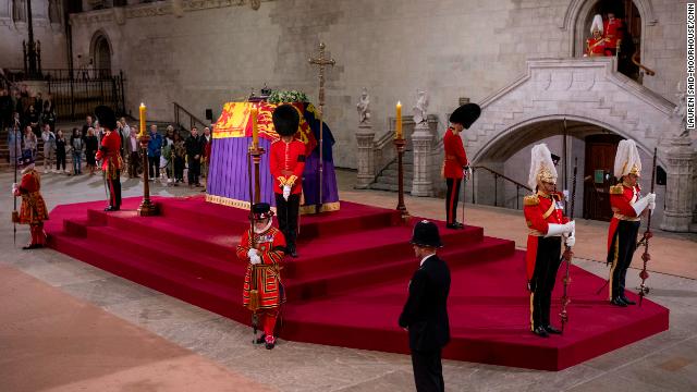 Princes William and Harry will stand vigil at Queen's coffin this weekend.