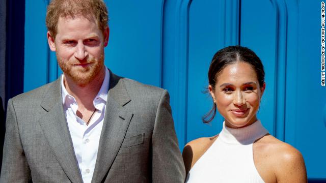 File photo of Harry and Meghan.