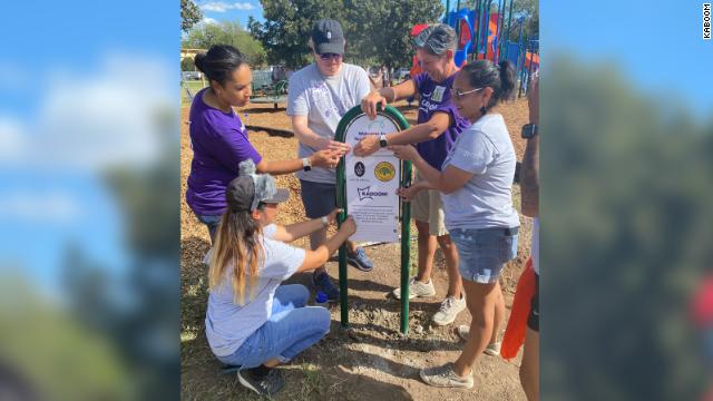 The City of Uvalde, Archewell Foundation, and KABOOM! unveiled a new playground designed to help the community recover after the tragedy in May. 