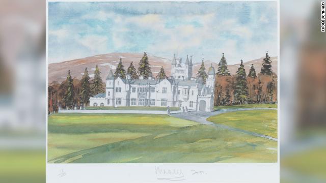 Charles' work regularly depicts the royal family's estates, including Balmoral Castle and Sandringham House, and he has also produced watercolors in Turkey, Nepal and the Swiss Alps.